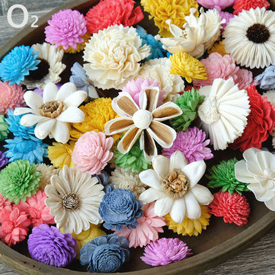 【 Handmade Flower Heads 】 Patchwork flower heads, star chrysanthemum heads, handmade flower garlands, photo frames, paintings, folding fans, DIY accessories