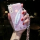 S1 Pink+перья+хрустальная цепь