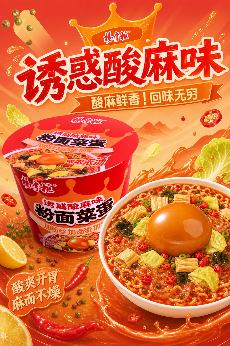 安享好物 安享E级泡面-杨掌柜金汤肥牛粉面菜蛋 国标 