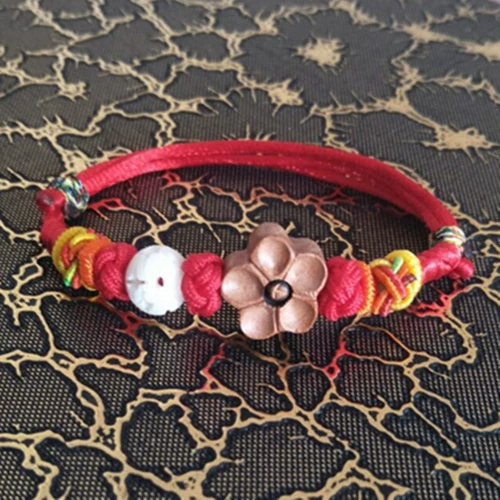 Детский браслет из красной нити, оберег на день рождения подходит для мужчин и женщин, браслет с одной бусиной