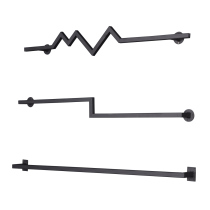 Clothing store display rack wall hanger hook wall hanging clothes rack Womens store crossbar wall hanging long