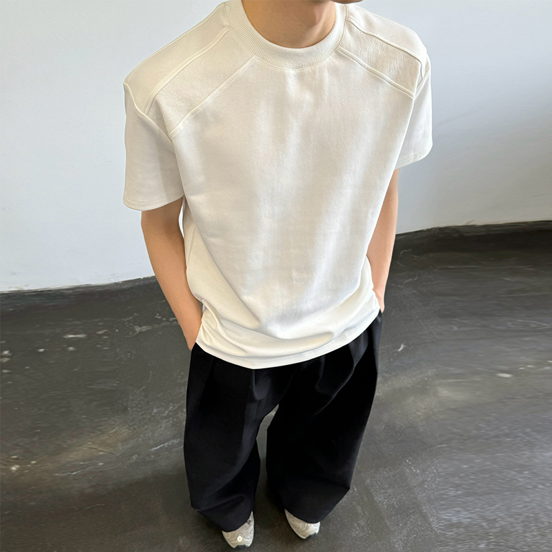 Wukong Has in Stock Trendy American-Style Deconstructed Cleanfit Short-Sleeve T-Shirts for Men and Women, Loose-Fitting Heavyweight Tops for Summer Couples Wukong Has in Stock Trendy American-Style Deconstructed Cleanfit Short-Sleeve T-Shirts for Men and Women, Loose-Fitting Heavyweight Tops for Summer Couples