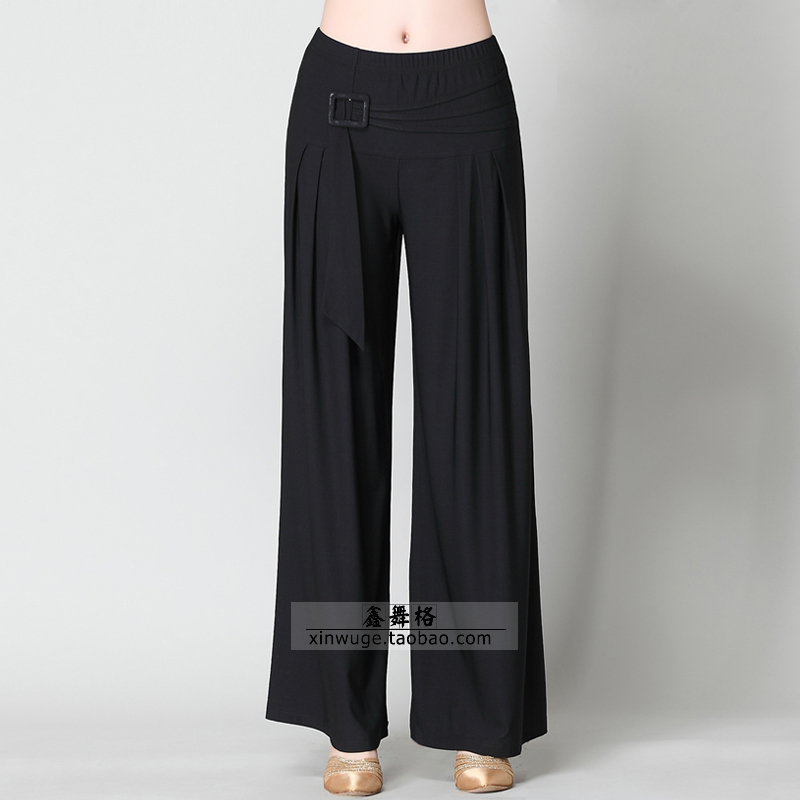 Tiannah Woman Pants Burst Lady Dance Pants Latin Dance Pants National Standard Morden Square Dance Pants Practice Pants Performance Pants