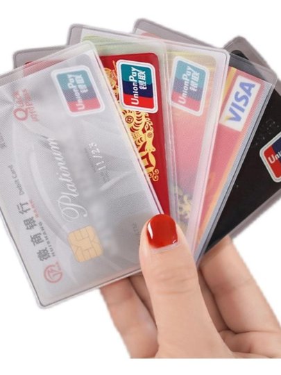 Matte Id Card Holder, Bank Card Holder, Ic Card Holder, Multifunctional Card Holder That Doesn'T Require Removing Cards, Anti-Magnetic Card Holder for Men and Women, Storage Case