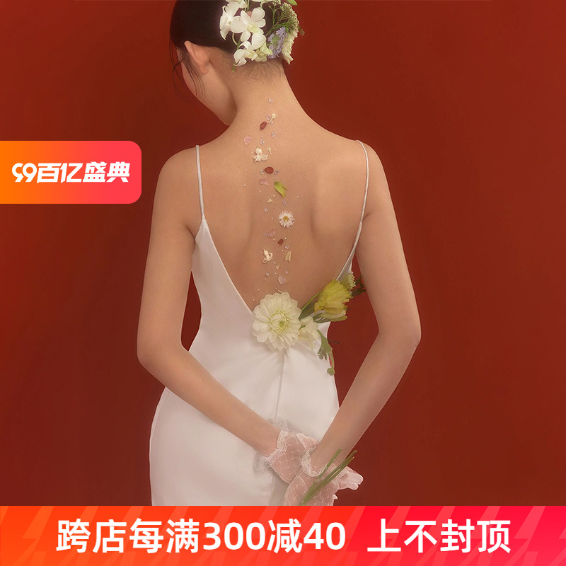 Sexy white wedding dress, french style, lifting effect,  Sexy white wedding dress, french style, lifting effect,
