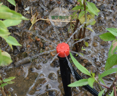 Orchard fruit tree ground plug nozzle 360-degree ground plug nozzle adjustable flow atomizing nozzle drip irrigation drip head