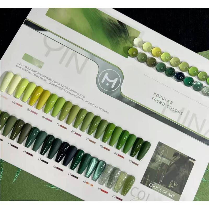 Mingyi 20-Color Nail Gel Polish, Transparent Purple, Green, Macaron Color Series, Internet-Famous Trendy Colors, One Color Per Registration, Nail Gel Polish
