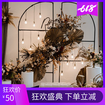 Wedding Celebration Iron Art Custom Prop Wedding Scene Placement Sensual Road Leading Mesh Screen New Arch Background Shelf