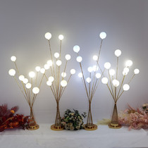Wedding Celebration Wedding Props Iron Art Happiness Fruits Apple Tree Road Leading Lights Luminous Round Ball Dragon Bead Light Stage Venue Arrangement