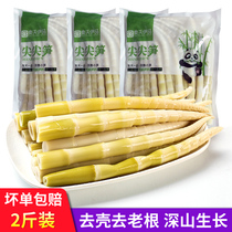 Yibin wild small bamboo shoots spring bamboo shoots fresh bamboo shoots tip light flavor farmhouse specialty hot pot bamboo shoots skewers 1kg pack