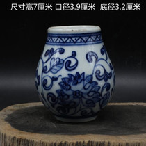 Qing mid-term official kiln Qing flower Tangle Branches Lotus Blossoms pure handmade antique porcelain collection Antiquity Ancient and Swaying Pieces