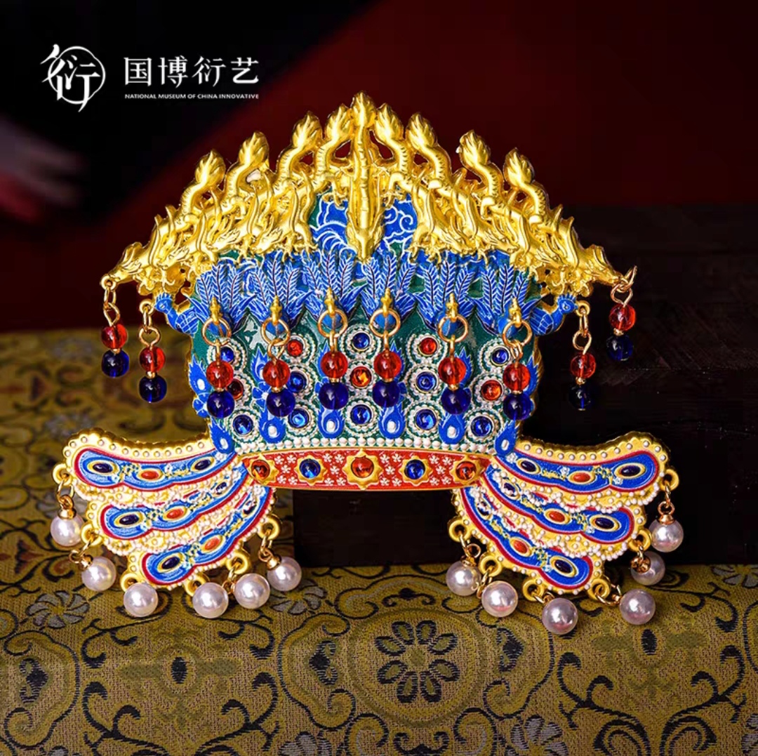 【公式正規品送料無料】中国国立博物館所蔵 暁端皇后鳳凰冠冷蔵庫マグネット