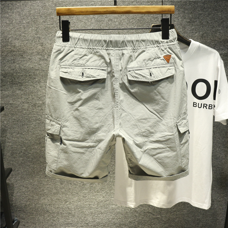 HI man Yu Wenle với cùng một đoạn overalls quần short nam triều mùa hè quần đi biển quần tie quần thường năm - Quần short quần bò nam đẹp