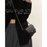 Цепь, барсетка, сумка на одно плечо, из натуральной кожи, в стиле Шанель, на цепочке, в западном стиле