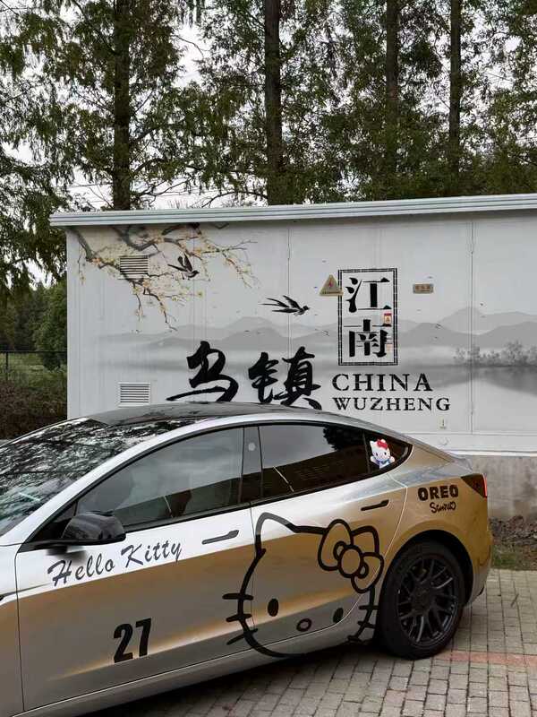 Tesla Model 3 Y Car Decal Cute Cat Sticker Yu7Su7 Zeekr 001 Xpeng P7 Body Cute Cat Sticker Tesla Model 3 Y Car Decal Cute Cat Sticker Yu7Su7 Zeekr 001 Xpeng P7 Body Cute Cat Sticker
