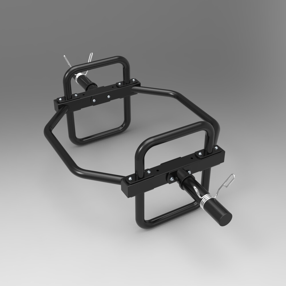 Dongji large ring barbell rod Squat deadlift Shrug shoulder Olympic Rod Hexagonal Barbell rod Fitness large hole universal hard rod