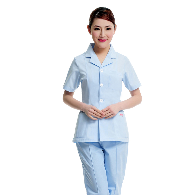 Doctor's suit Short sleeves Summer Western-style collar blouses Two-style oral dental outpatient work clothes Waitresses Work Clothes