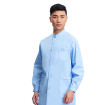 Doctor's Clothing Long Sleeve Winter Chinese Standing Collar Gown Oral Dental Clinic Traditional Chinese Medicine Overalls Outpatient Clothing White Gown