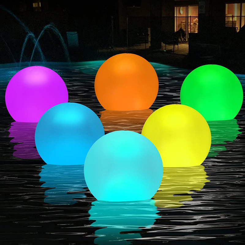 LED water floating spherical lamp villa pool fountain decorative landscape lamp outdoor courtyard luminous ball river lamp
