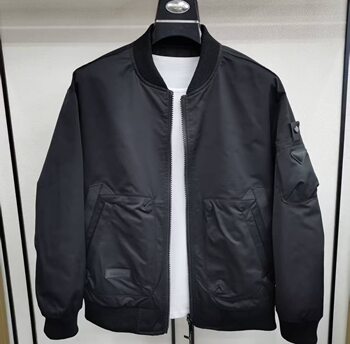 Autumn new men's baseball uniform double-sided jacket 2026 fashion trend versatile casual simple solid color jacket