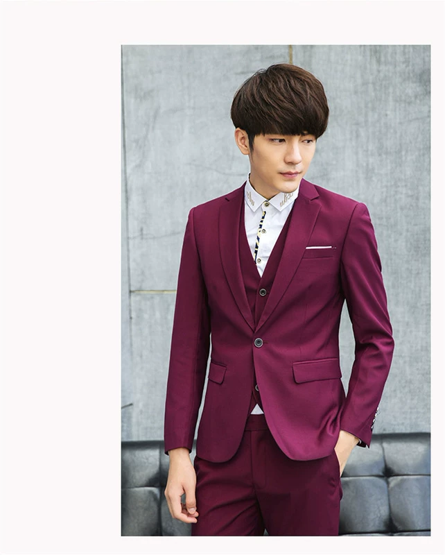 Áo 2 dây mùa xuân phiên bản Hàn Quốc của bộ đồ nhỏ Slim nam 2019 phù hợp với bộ đồ chuyên nghiệp dành cho giới trẻ - Suit phù hợp