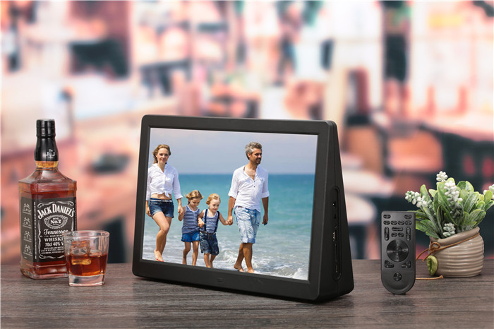 Một màn hình hiển thị video dài 15-inch hiển thị hai mặt máy nghe nhạc giá album điện tử ảnh kỹ thuật số hiển thị khung có thể được sử dụng khi HDMI - Khung ảnh kỹ thuật số khung ảnh điện tử