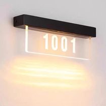 Acrylic luminous house number customized hotel B&B box room number home creative sign