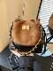 Korean autumn and winter contrasting suede bags for women 2025 new fashion rhombus crossbody bag chain portable bucket bag