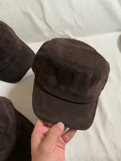 Korean retro brown flat-top equestrian hat with big head circumference, old money style beret, painter newsboy hat, autumn and winter large size