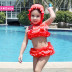 Túi thiên thần trẻ em Hàn Quốc mặc cô gái áo tắm 2018 mới tải về du lịch beachwear áo tắm bộ Đồ bơi trẻ em