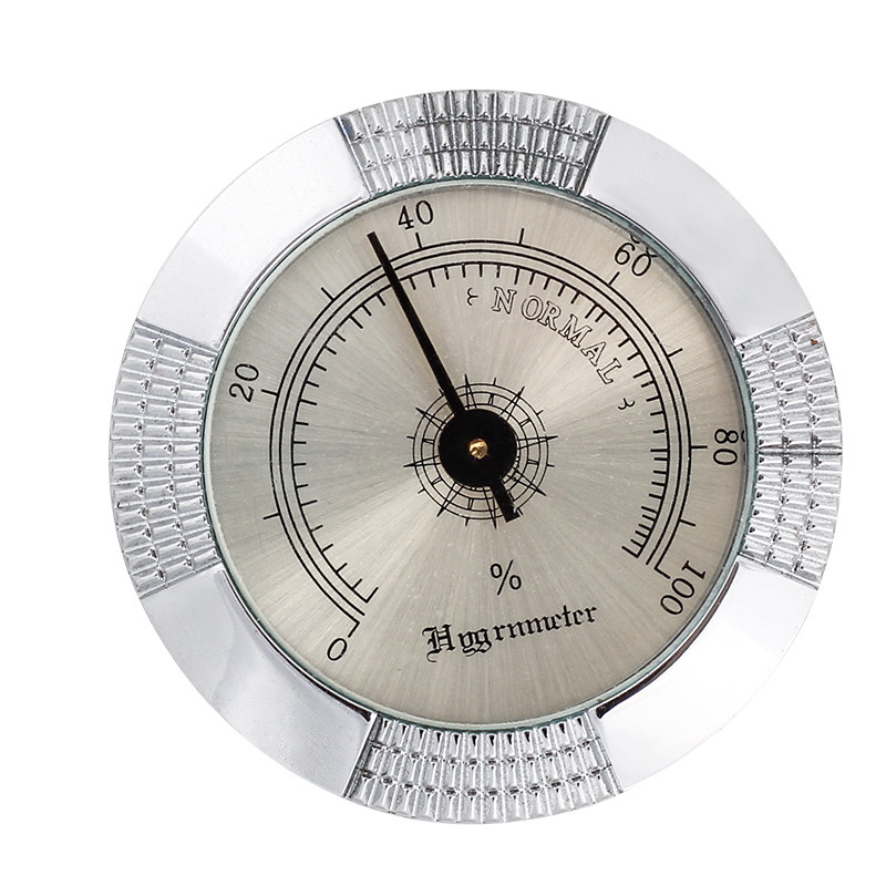 46mm metal hygrometer adjustable high-precision guitar piano violin cigar box maintenance care humidifier