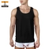 VO nam vest siêu mỏng cotton mềm mại thoáng khí mùa hè cổ tròn Slim cơ sở cơ bản không tay áo - Áo vest cotton