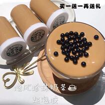   Slime foaming glue Hong Kong style Mud Hong Kong style Pearl milk Tea Foaming glue Jam foaming glue large box cheap fruit