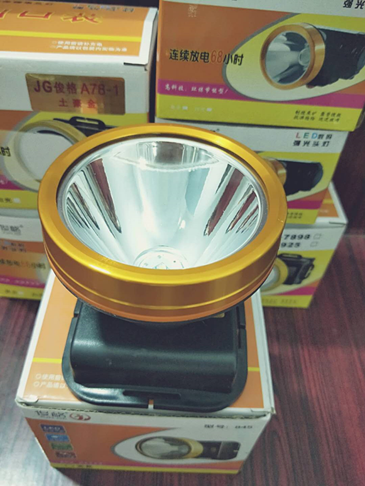 Junge led đèn pha chói sạc siêu sáng đầu đêm gắn đèn câu cá ngoài trời chiếu sáng đa chức năng đèn pin lithium den pin sieu sang chieu xa 1000m