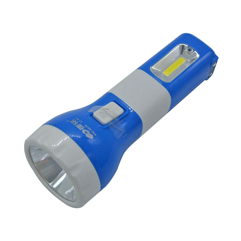 Kang Ming 8879 Đèn khẩn cấp Đèn pin LED Có thể sạc lại Đèn pin cầm tay đèn pin tia cực tím