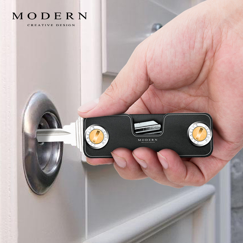 German Modern Metal Key Case Creative Key Organizer Men's Car Multifunctional Keychain