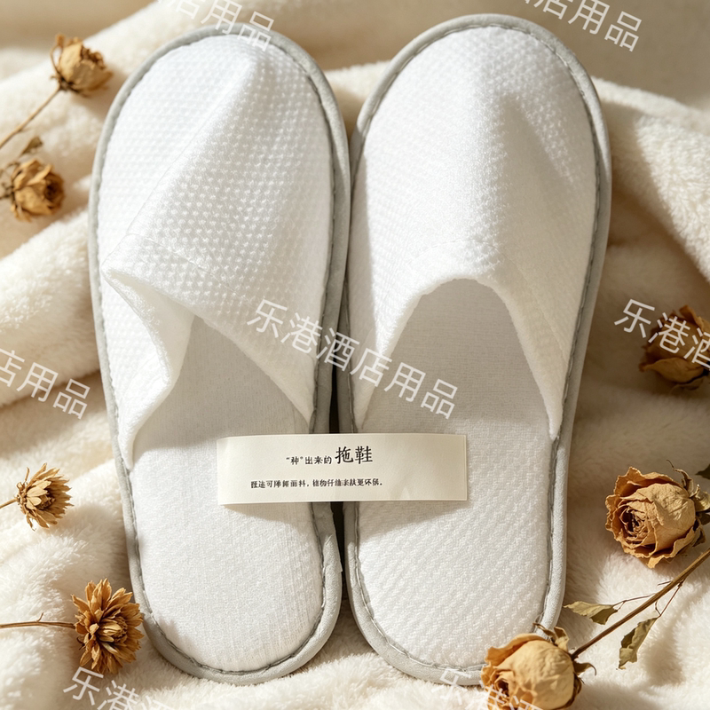New All-Season Hotel-Specific Disposable Children's Slippers, Extra Large Size, Thickened Non-Slip Soles, Same Style as Hotel Supplies