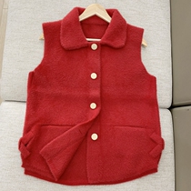 Quality Recommended Autumn Winter Lady Imitation Water Mink Suede Horse Chia Version 100 Hitch Knitwear Knitwear Big Code Warm Jacket