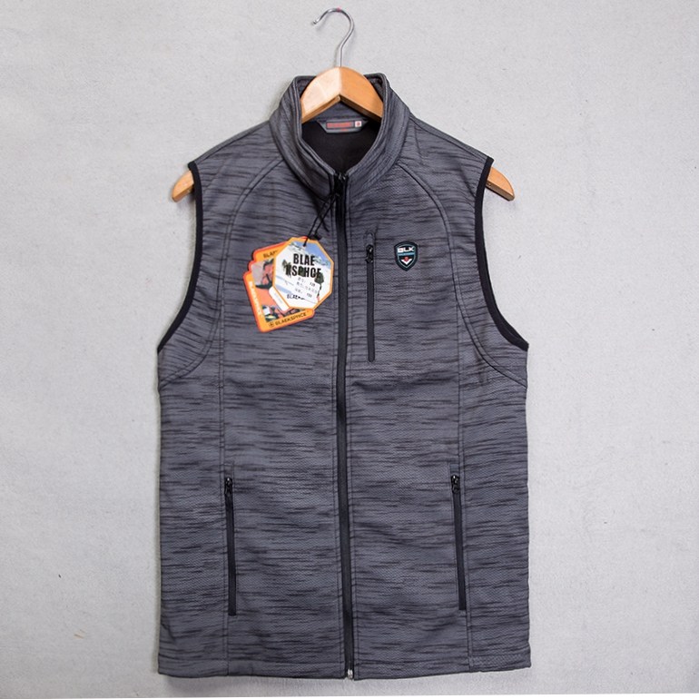 Outdoor sports autumn and winter velvet vest men's casual large size loose waistband stand-up collar multi-pocket windproof warm vest men