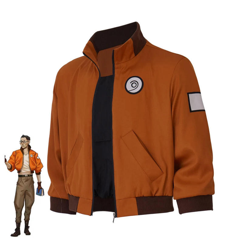 In-Stock S-Game Disco Paradise Cosplay Kikusagi Kitsuragi Costume Orange Jacket Baseball