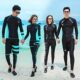 Korean diving suit women's split long-sleeved trousers zipper sun protection swimsuit surfing snorkeling suit trendy suit jellyfish suit