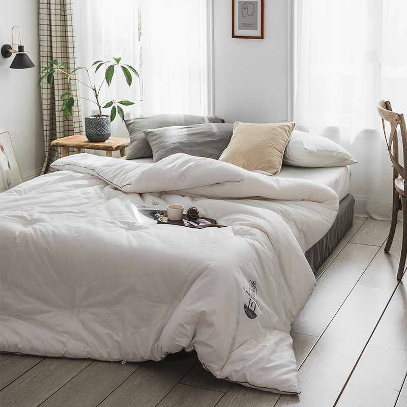 Nordic Brief Spring Autumn Quilt Full Cotton Soy Quilted By Air Conditioning House Winter Quilted By Double 2 m Students With Single Quilt Pure Cotton