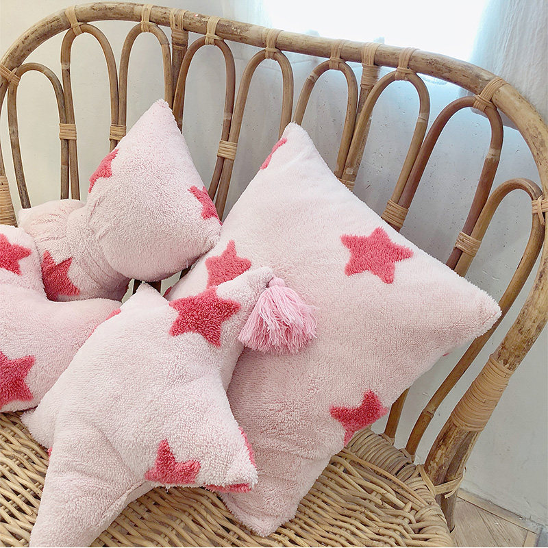 ins lukewarm wind double face suede teenage heart-shaped home plush cuddle with pillow cute bedroom couch sloth for a nap