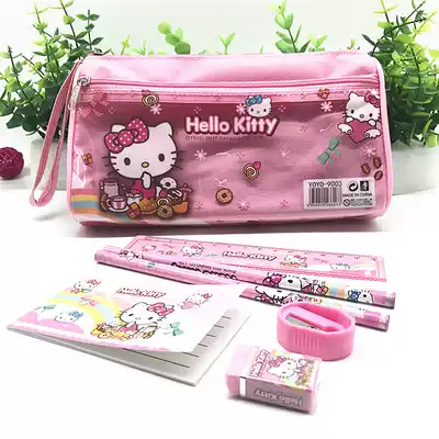Children's cartoon stationery set creative pupils pencil case stationery large capacity pencil case set