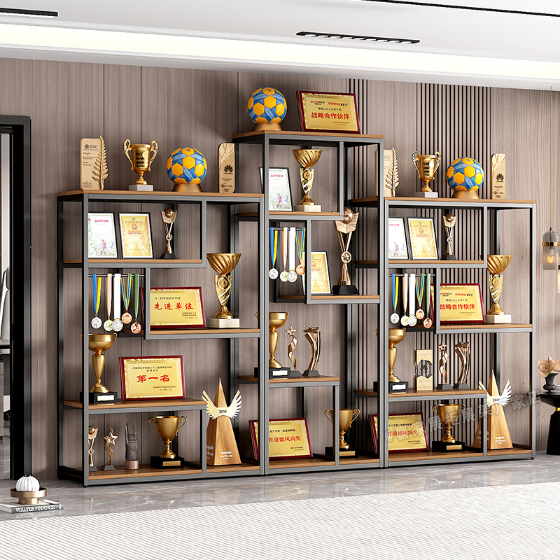 Honor Wall Trophy Display Rack, Company Medal Display Cabinet, Business License Wall Honor Certificate Display Cabinet