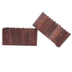 Anticorrosion Wood Flower Box, Rectangular Garden Balcony Vegetable Pot, Simulated Bamboo Base, Carbonized Flower Pot, Various Specifications