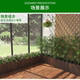 Anticorrosion Wood Flower Box, Rectangular Garden Balcony Vegetable Pot, Simulated Bamboo Base, Carbonized Flower Pot, Various Specifications