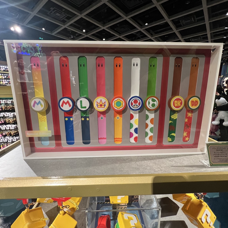 Domestic In-Stock Japan Osaka Usj Universal Studios Mario Wristband with Golden Mushroom and Peach Princess Linkage