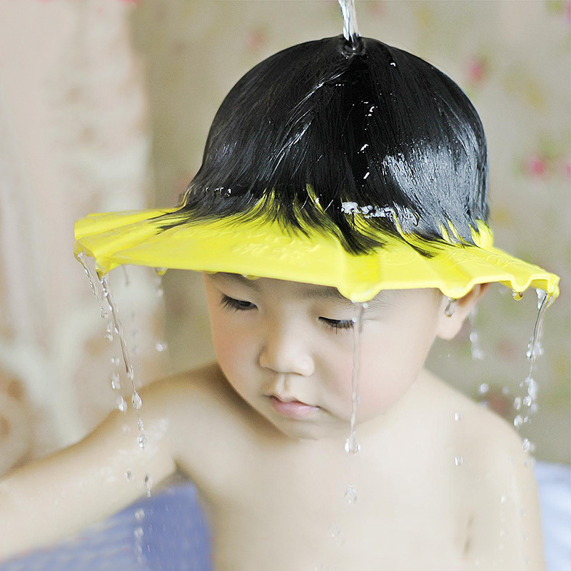 Baby shampoo cap artifact Child soft child Baby waterproof children's shower cap Ear protection Bath cap Shampoo cap for toddlers