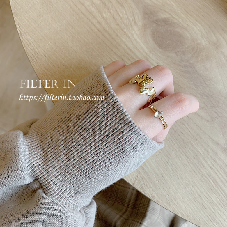 Có một bộ lọc cơ sở xếp chồng ~ Nhật Bản một chiếc nhẫn kim cương nhỏ sáu bộ ~ vào cửa hàng bi mẫu nhẫn nữ đẹp 2021